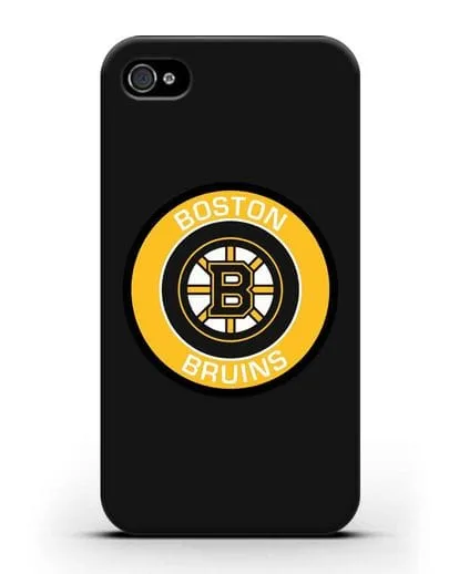 Чеxол с логотипом Boston Bruins силиконовый для iPhone 4/4s