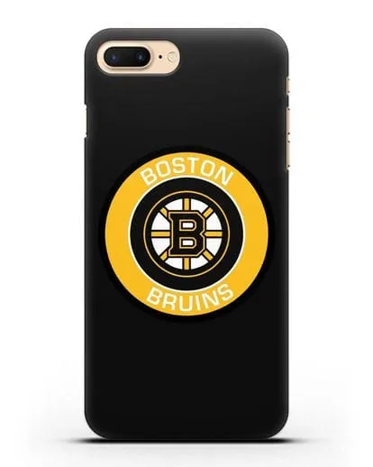 Чеxол с логотипом Boston Bruins силиконовый для iPhone 8 Plus