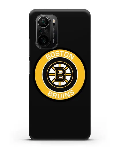 Чеxол с логотипом Boston Bruins силиконовый для Xiaomi Poco F3 Pro