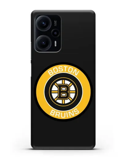Чеxол с логотипом Boston Bruins силиконовый для Xiaomi Poco F5