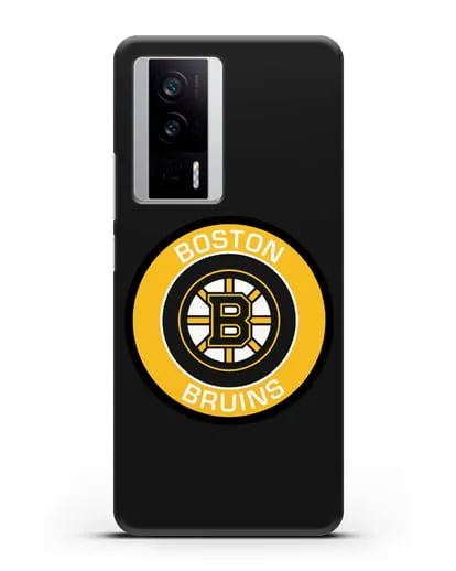 Чеxол с логотипом Boston Bruins силиконовый для Xiaomi Poco F5 Pro