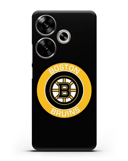 Чеxол с логотипом Boston Bruins силиконовый для Xiaomi Poco F6