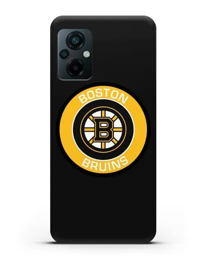 Чеxол с логотипом Boston Bruins силиконовый для Xiaomi Poco M5