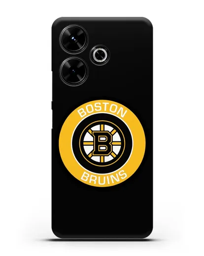 Чеxол с логотипом Boston Bruins силиконовый для Xiaomi Poco M6