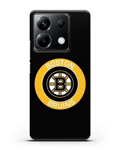 Чеxол с логотипом Boston Bruins силиконовый для Xiaomi Poco X6