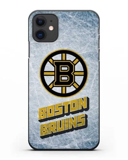 Чехол с рисунком Boston Bruins силиконовый для iPhone 11