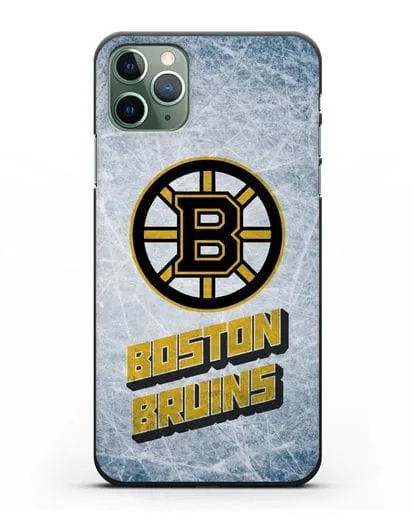 Чехол с рисунком Boston Bruins силиконовый для iPhone 11 Pro Max