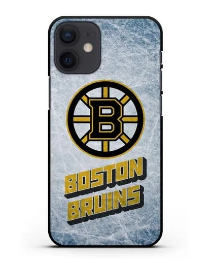 Чехол с рисунком Boston Bruins силиконовый для iPhone 12 mini