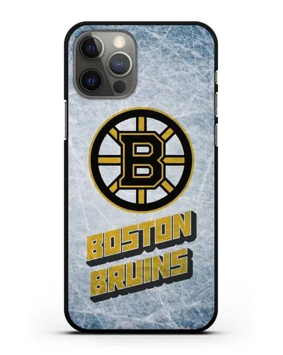 Чехол с рисунком Boston Bruins силиконовый для iPhone 12 Pro