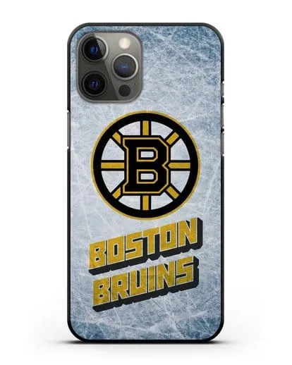Чехол с рисунком Boston Bruins силиконовый для iPhone 12 Pro Max