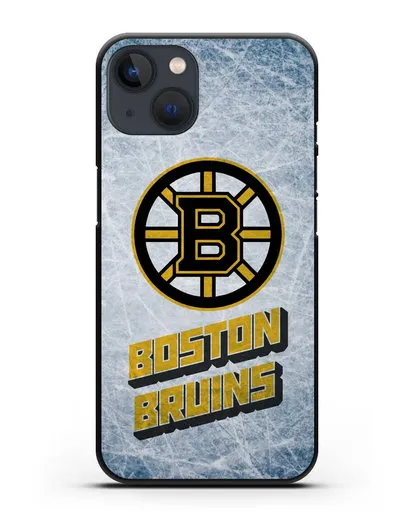 Чехол с рисунком Boston Bruins силиконовый для iPhone 13