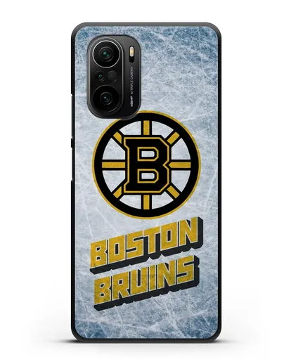 Чехол с рисунком Boston Bruins силиконовый для Xiaomi Poco F3 Pro