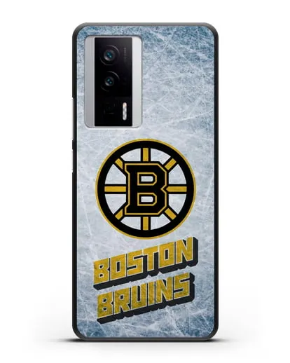 Чехол с рисунком Boston Bruins силиконовый для Xiaomi Poco F5 Pro