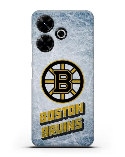Чехол с рисунком Boston Bruins силиконовый для Xiaomi Poco M6