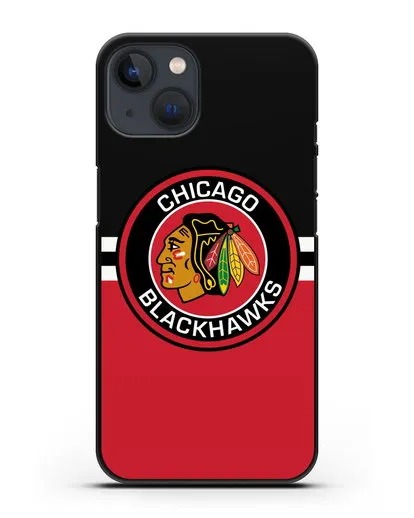 Чехол с символикой Chicago Blackhawks силиконовый для iPhone 13 Mini