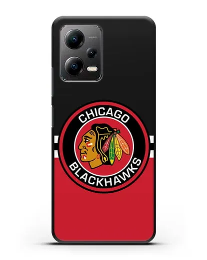 Чехол с символикой Chicago Blackhawks силиконовый для Xiaomi Poco X5