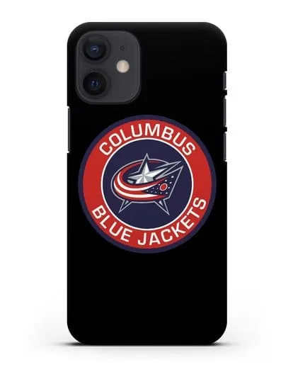 Чеxол с логотипом Columbus Blue Jackets силиконовый для iPhone 12 mini