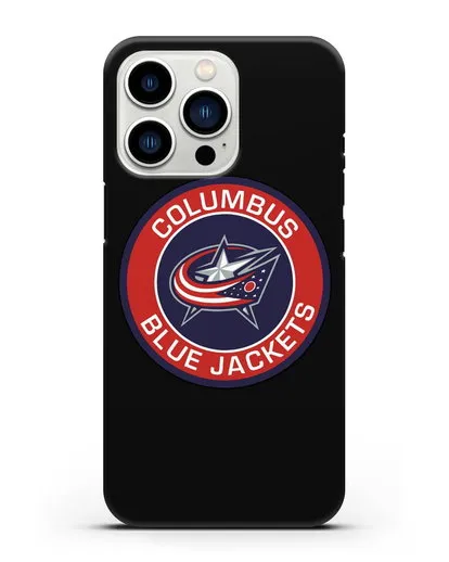 Чеxол с логотипом Columbus Blue Jackets силиконовый для iPhone 13 Pro