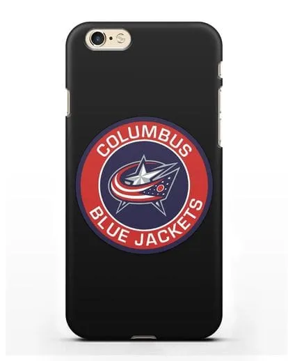 Чеxол с логотипом Columbus Blue Jackets силиконовый для iPhone 6s