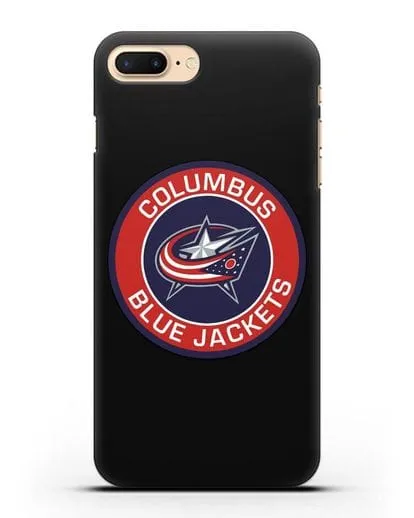 Чеxол с логотипом Columbus Blue Jackets силиконовый для iPhone 7 Plus
