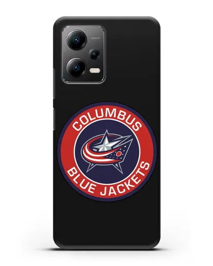 Чеxол с логотипом Columbus Blue Jackets силиконовый для Xiaomi Poco X5