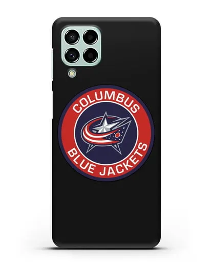 Чеxол с логотипом Columbus Blue Jackets силиконовый для Samsung Galaxy M53 [SM-M536]