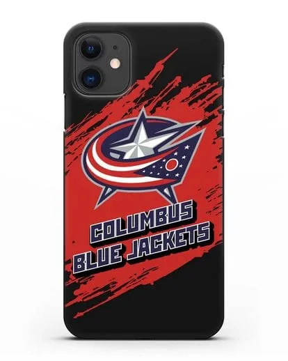 Чехол с надписью ХК Коламбус Блю Джекетс силиконовый для iPhone 11