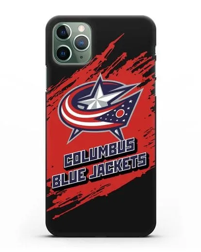 Чехол с надписью ХК Коламбус Блю Джекетс силиконовый для iPhone 11 Pro Max