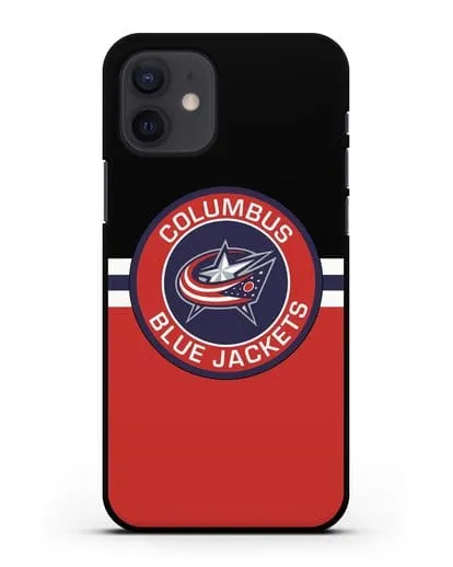 Чехол с символикой Columbus Blue Jackets силиконовый для iPhone 12