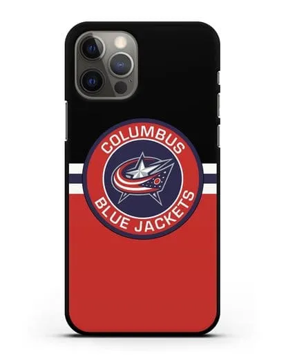 Чехол с символикой Columbus Blue Jackets силиконовый для iPhone 12 Pro