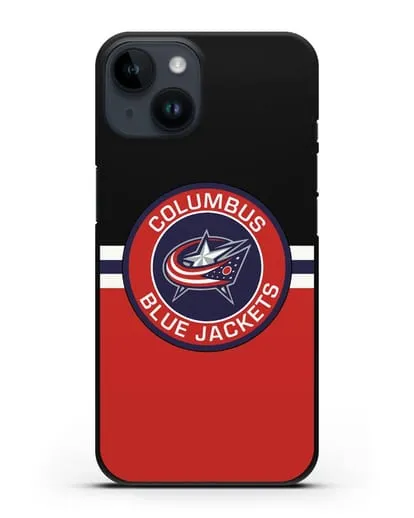 Чехол с символикой Columbus Blue Jackets силиконовый для iPhone 14
