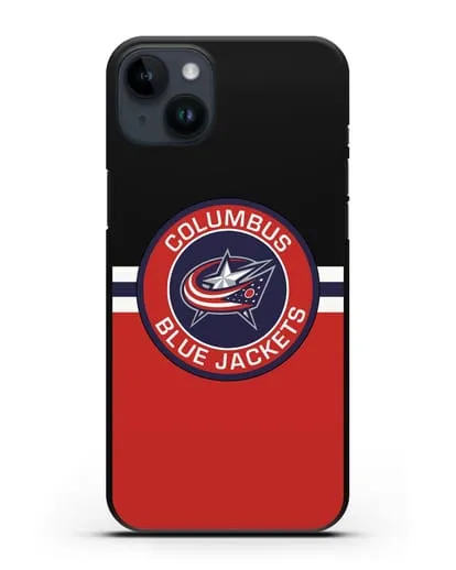 Чехол с символикой Columbus Blue Jackets силиконовый для iPhone 14 Plus