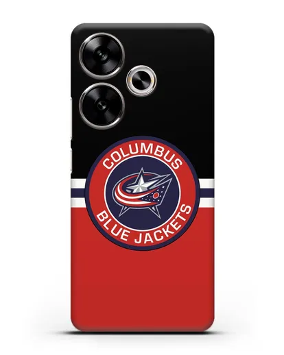 Чехол с символикой Columbus Blue Jackets силиконовый для Xiaomi Poco F6