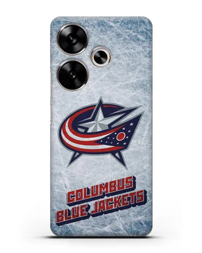 Чехол с рисунком Columbus Blue Jackets силиконовый для Xiaomi Poco F6