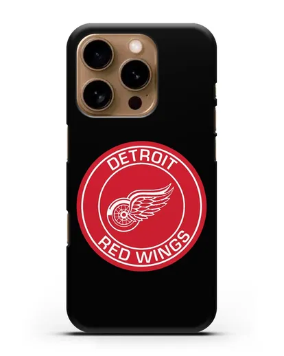 Чеxол с логотипом Detroit Red Wings силиконовый для iPhone 16 Pro