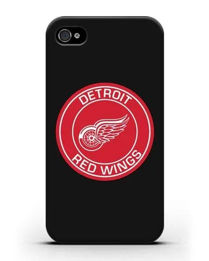 Чеxол с логотипом Detroit Red Wings силиконовый для iPhone 4/4s
