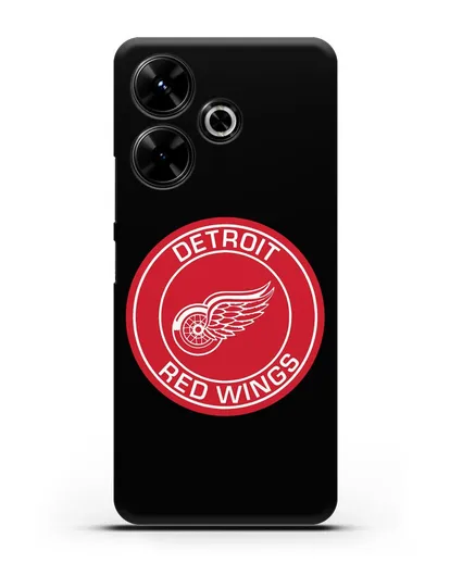 Чеxол с логотипом Detroit Red Wings силиконовый для Xiaomi Poco M6