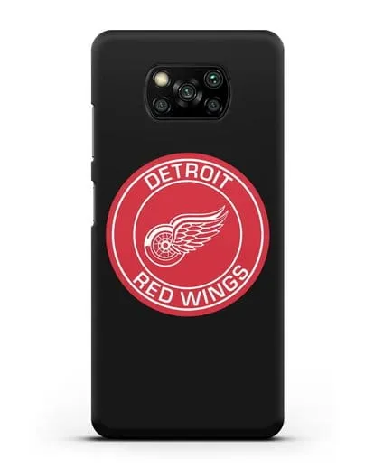 Чеxол с логотипом Detroit Red Wings силиконовый для Xiaomi Poco X3