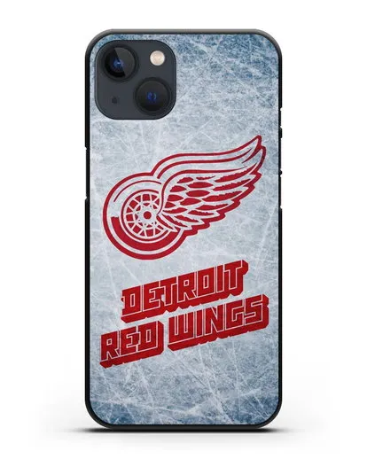 Чехол с рисунком Detroit Red Wings силиконовый для iPhone 13