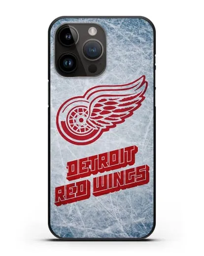 Чехол с рисунком Detroit Red Wings силиконовый для iPhone 14 Pro Max