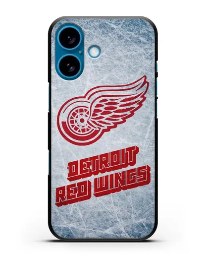 Чехол с рисунком Detroit Red Wings силиконовый для iPhone 16