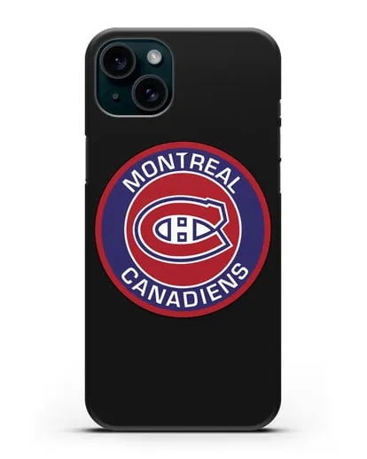 Чеxол с логотипом Montreal Canadiens силиконовый для iPhone 15 Plus