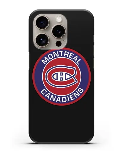 Чеxол с логотипом Montreal Canadiens силиконовый для iPhone 15 Pro