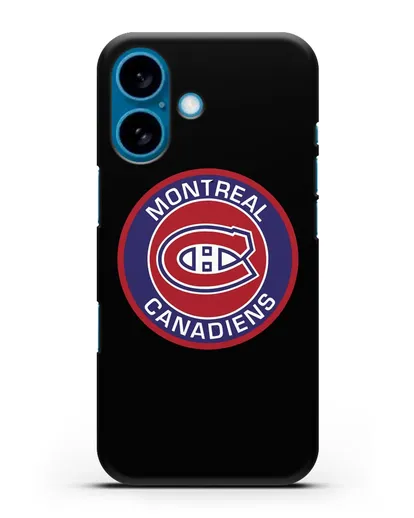 Чеxол с логотипом Montreal Canadiens силиконовый для iPhone 16