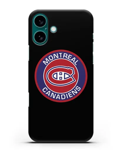 Чеxол с логотипом Montreal Canadiens силиконовый для iPhone 16 Plus
