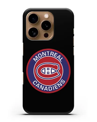 Чеxол с логотипом Montreal Canadiens силиконовый для iPhone 16 Pro