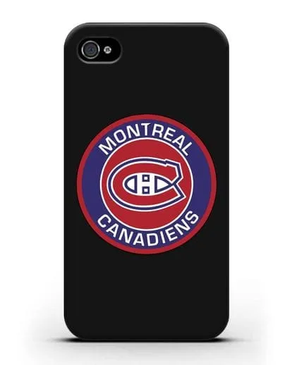 Чеxол с логотипом Montreal Canadiens силиконовый для iPhone 4/4s