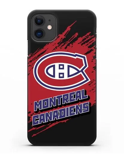 Чехол с надписью ХК Монреаль Канадиенс силиконовый для iPhone 11