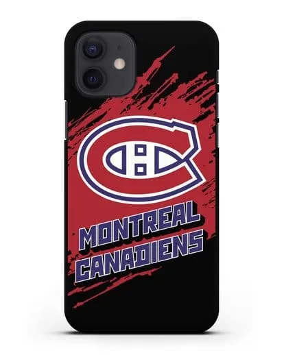 Чехол с надписью ХК Монреаль Канадиенс силиконовый для iPhone 12