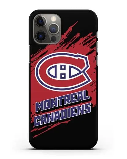 Чехол с надписью ХК Монреаль Канадиенс силиконовый для iPhone 12 Pro
